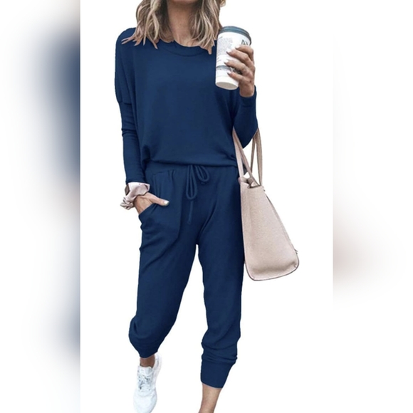 Pants - Long sleeve, navy romper, jumpsuit, size XL, EUC